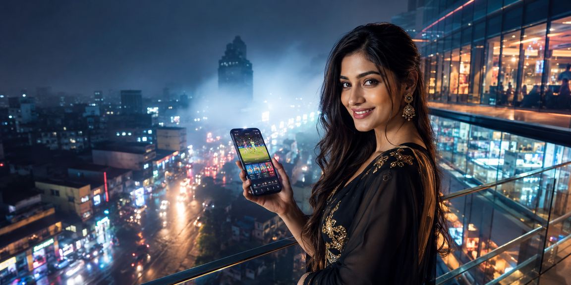 A Bangladeshi model using a mobile casino in Rangpur